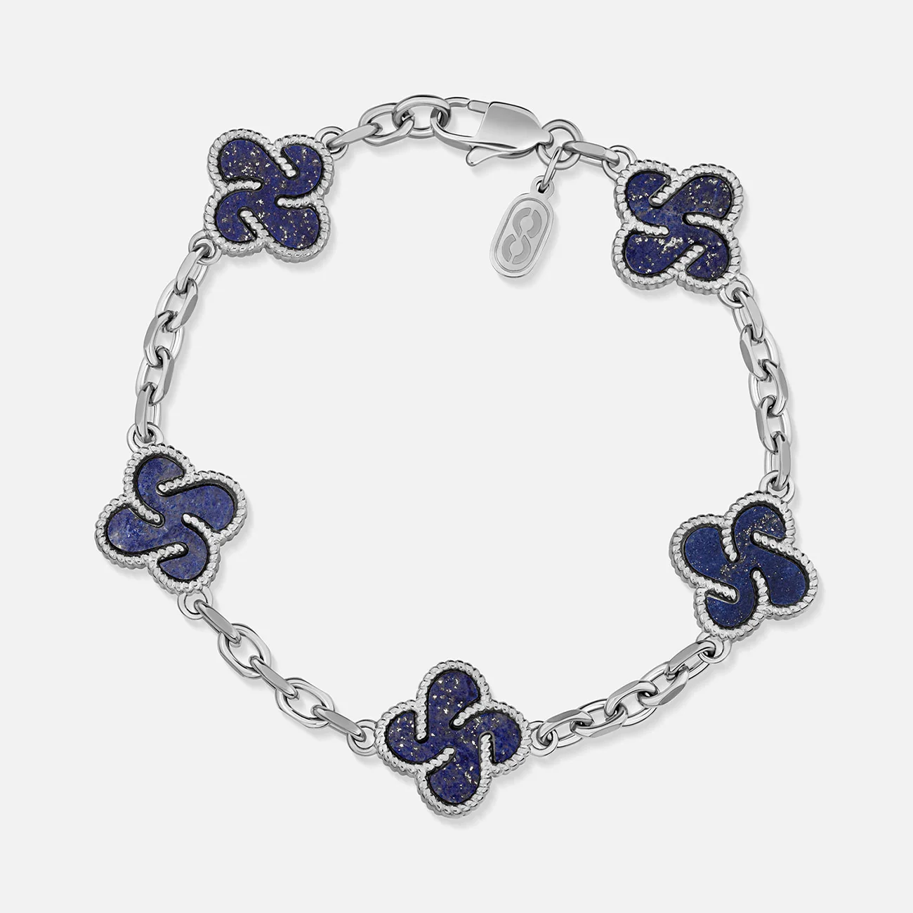 Heritage Clover Bracelet - Lapis - Image 4