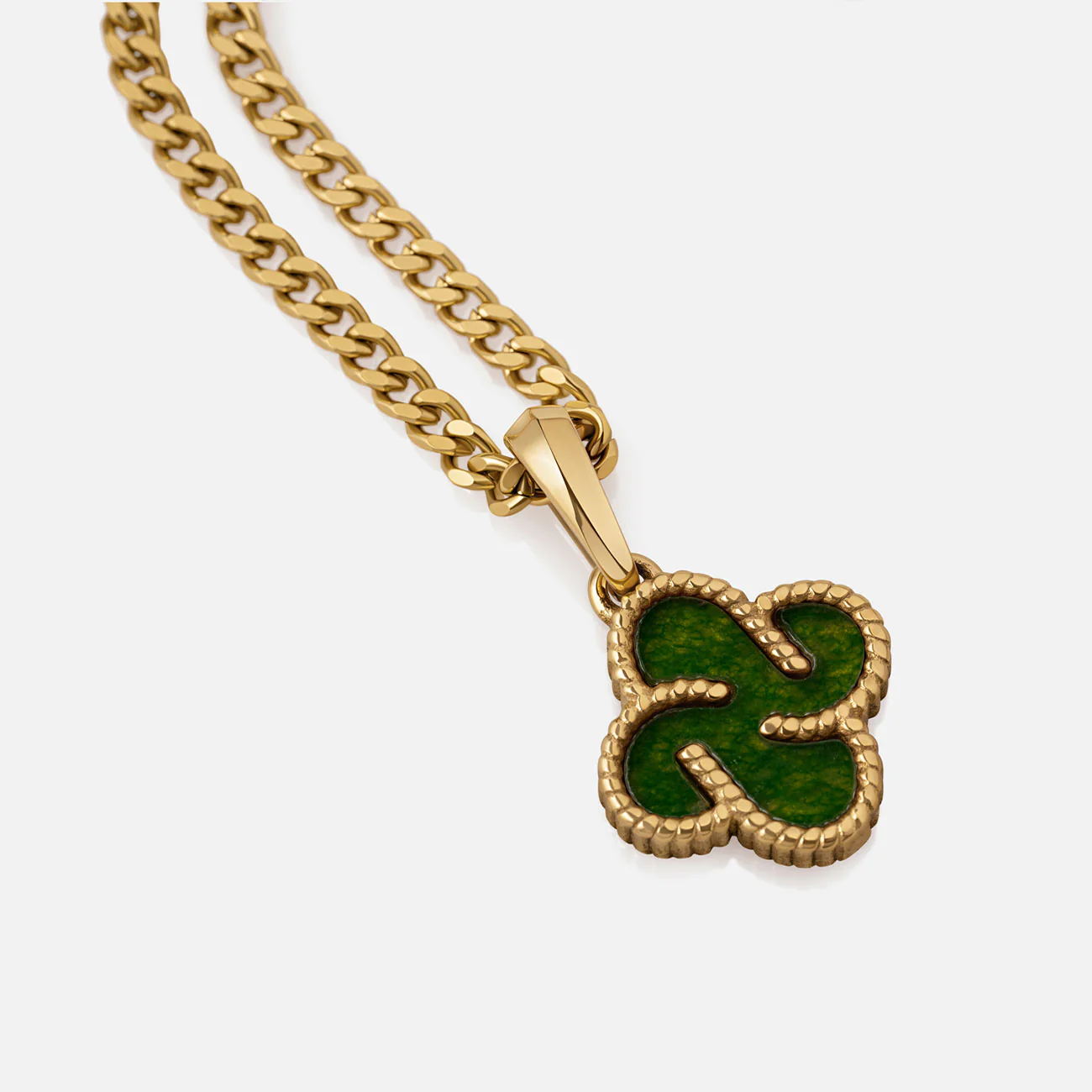 Heritage Clover Pendant - Aventurine - Image 4