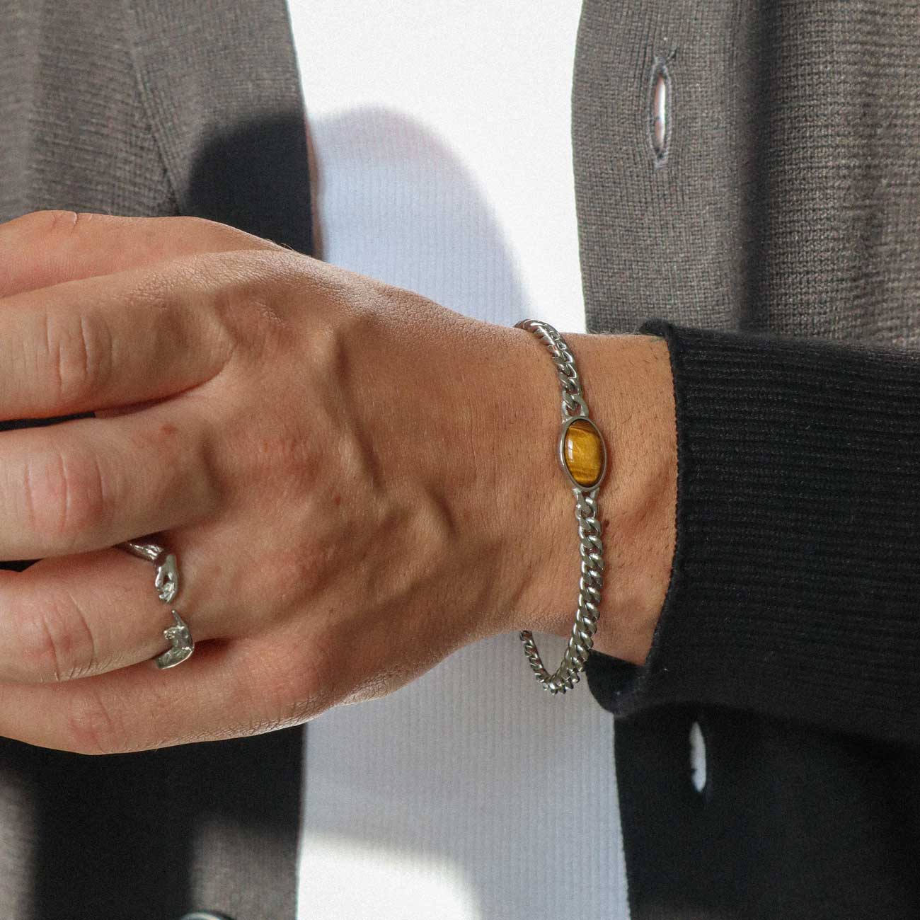 Oval Bracelet - Tigers Eye - Image 4