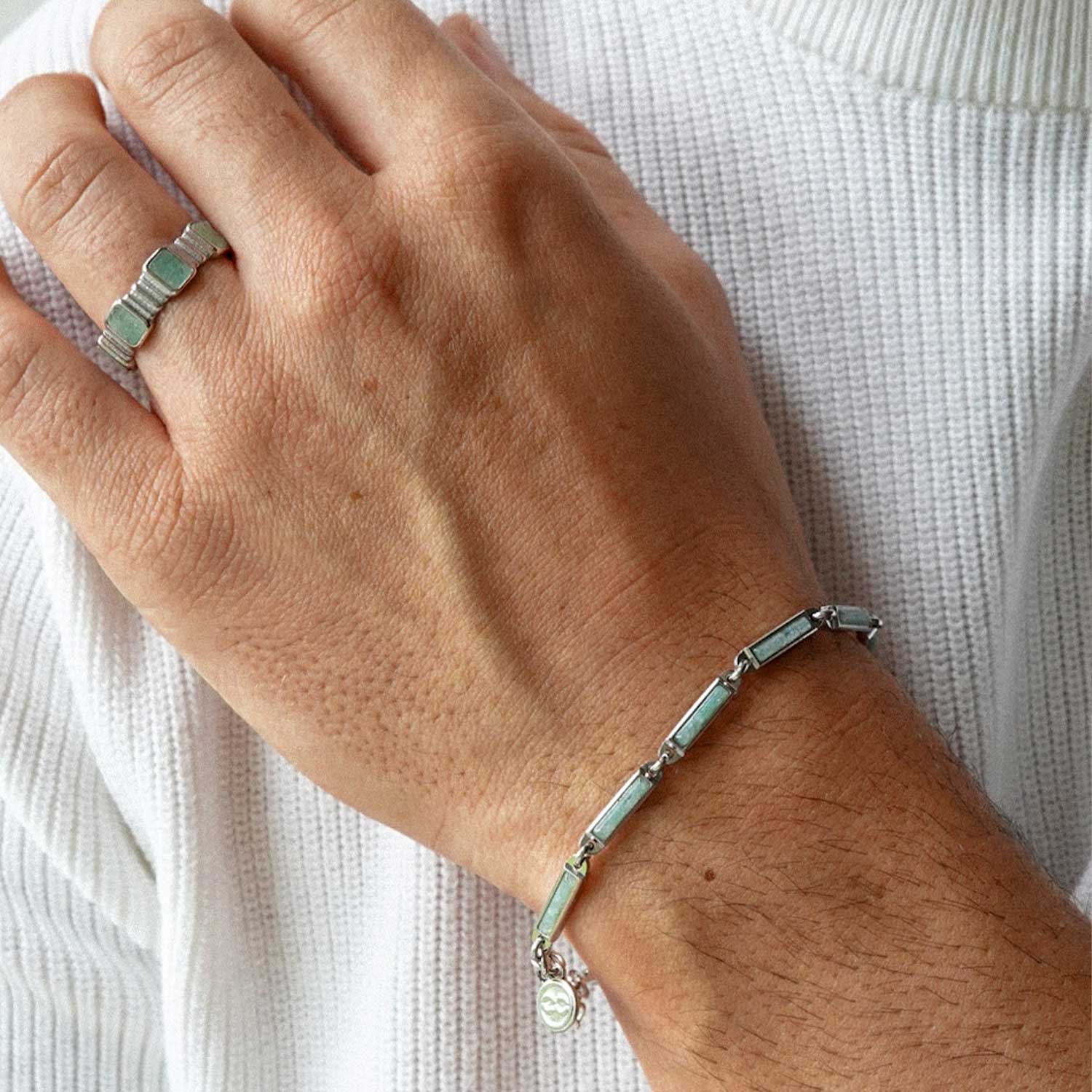 Pillar Band Ring - Aventurine - Image 3