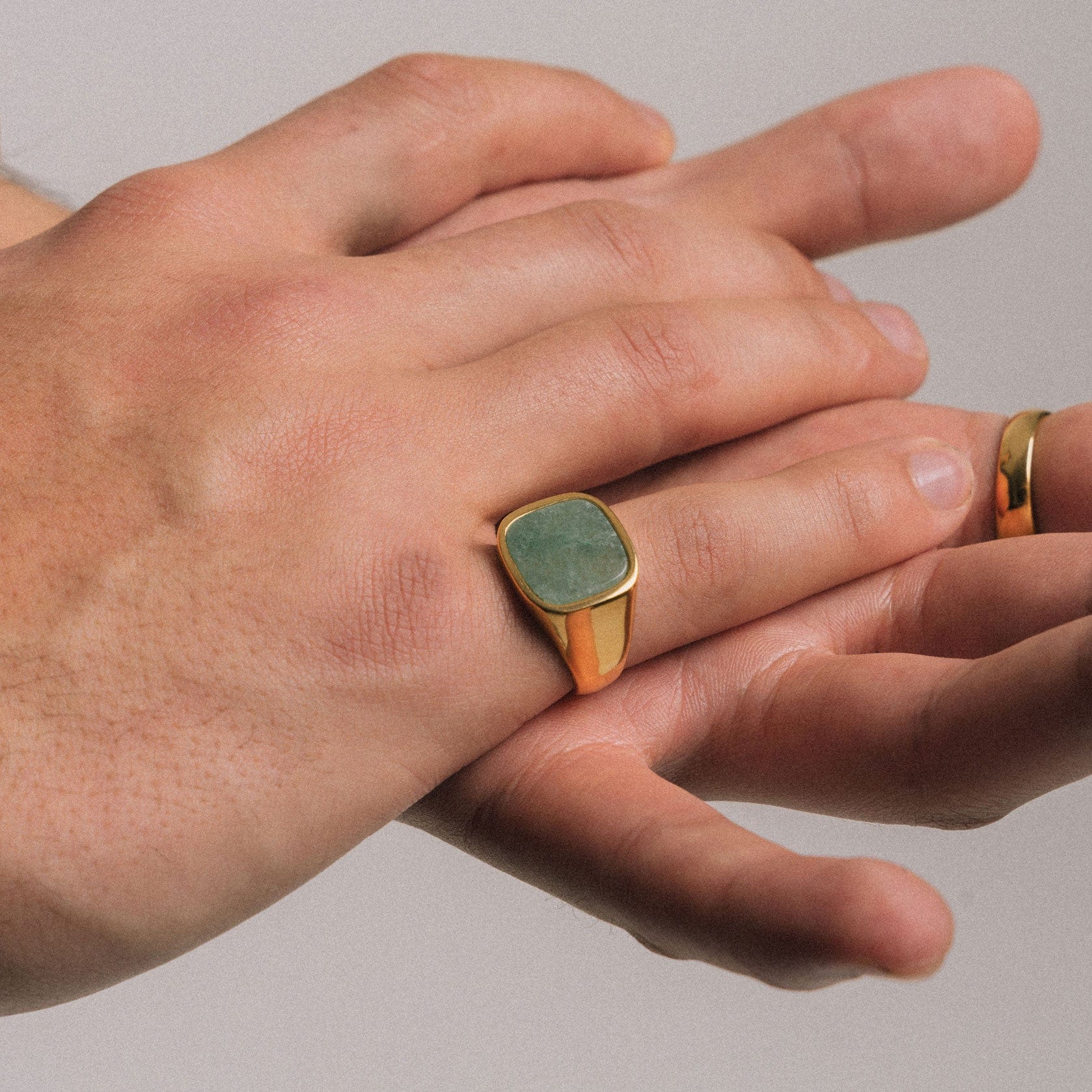 Square Aventurine Ring - Image 2