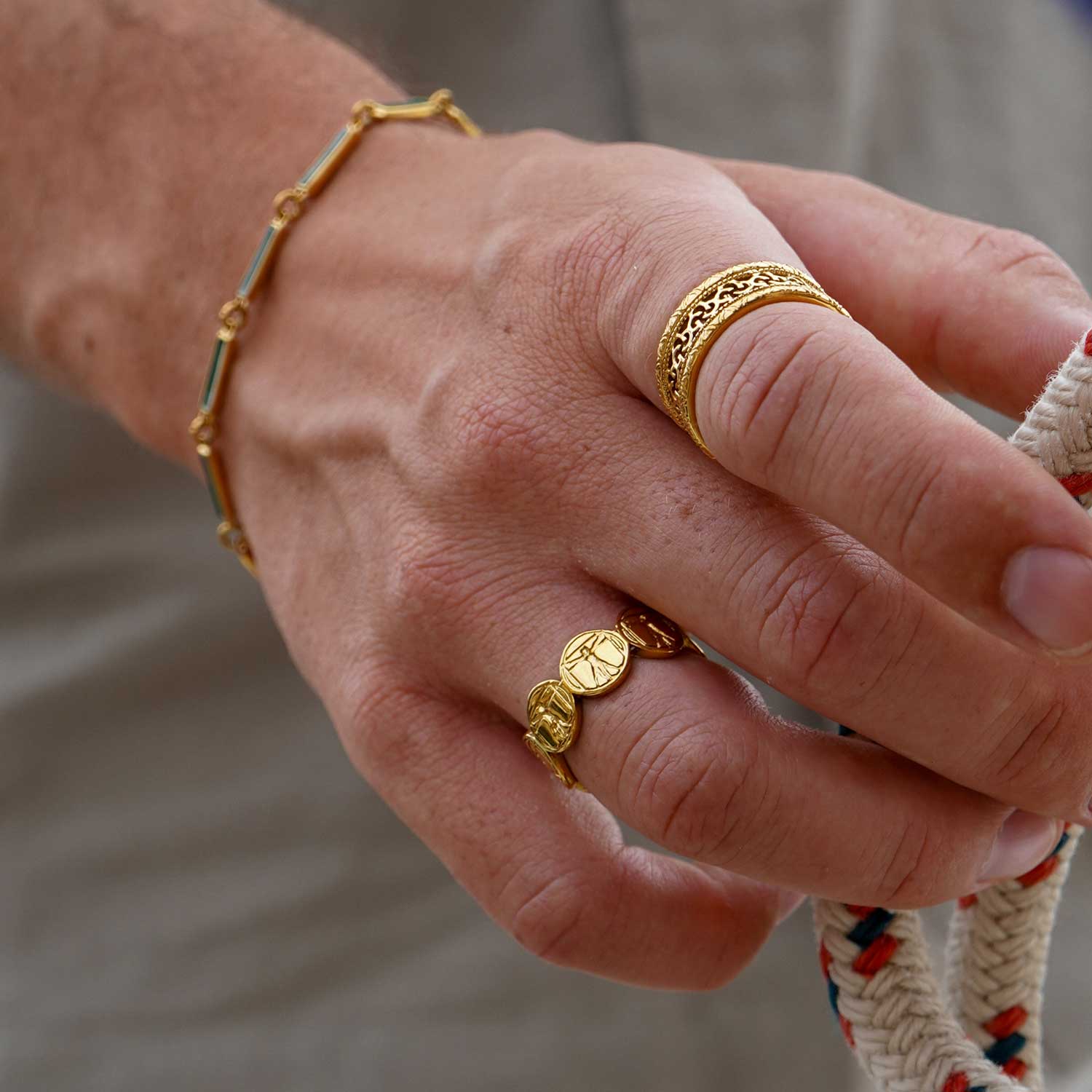 Vitruvian Man Band Ring - Image 4